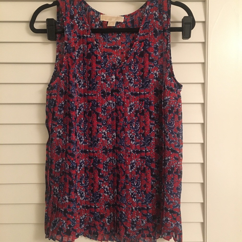 michael kors sleeveless blouse